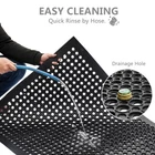 Anti Fatigue Rubber Mat with Drainage Holes for Kitchen Restaurant and Warehouse