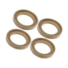 4 Pcs Universal 4 Inch Speaker Subwoofer Mounting Spacer Rings Solid Wood Bei...