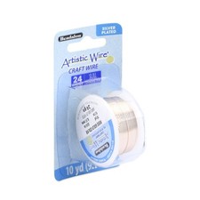 24 Gauge Silver Plated Tarnish Resistant Copper Craft Wire Rose Gold 10 Yards
