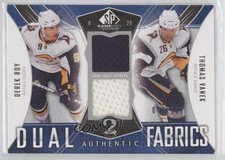2009 SP Game Used Edition Authentic Fabrics Dual /100 Derek Roy Thomas Vanek n1u