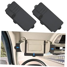 Car Sun Visor Sunshade Extender, Adjustable Car Sun Visor 2 Pack Black