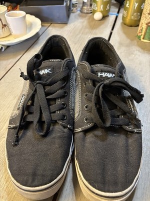 Tony Hawk Thrasher Asher Skate Shoes Men s Sz 11 Black Canvas Low Tops