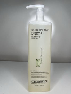Giovanni Invigorating Shampoo Tea Tree Triple Treat JUMBO Sized 33.8 oz All Hair