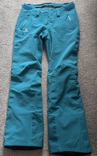 SALOMON Advanced Skin Dry Women’s Ski Pants With Gaiters.  Size S Inside Leg 31”