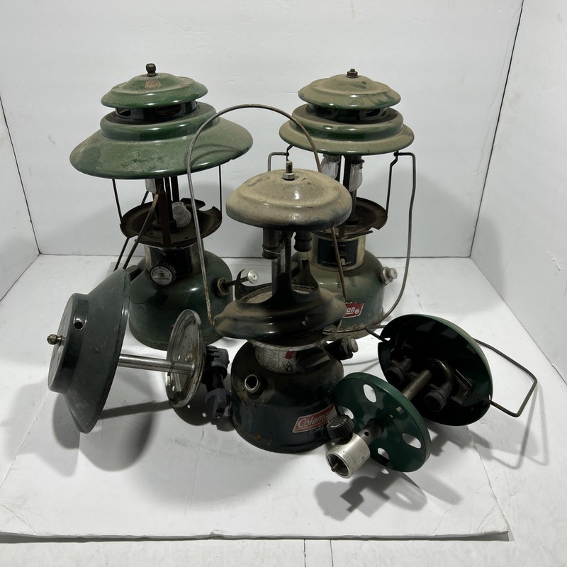 vintage coleman lantern parts lot
