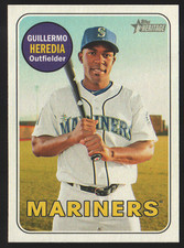 2018 Topps Heritage  #186 - Guillermo Heredia - Seattle Mariners  18-1179