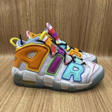 NIKE AIR MORE UPTEMPO GS MULTI COLOR-MULTI COLOR SZ 6Y/women 7.5  DH0624-500 