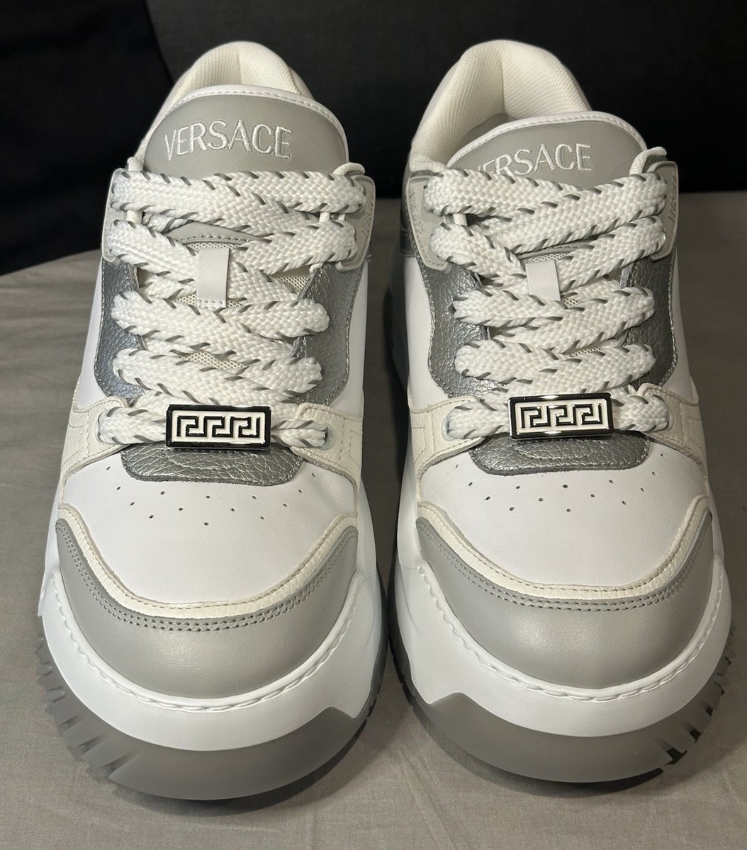 Versace Odissea Low-Top Grey / White Sneakers Men display picture 2