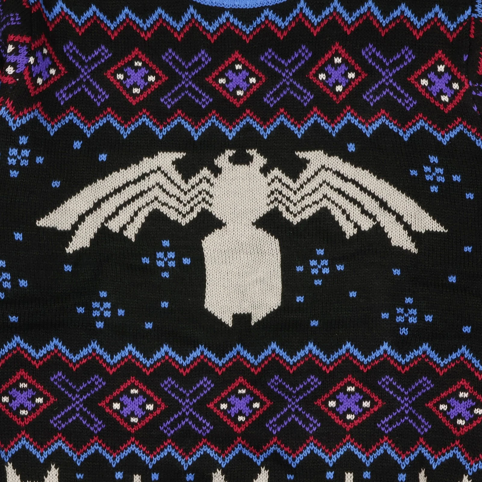 Marvel Men's Venom Symbol Knit Holiday Ugly Christmas Pullover Sweater