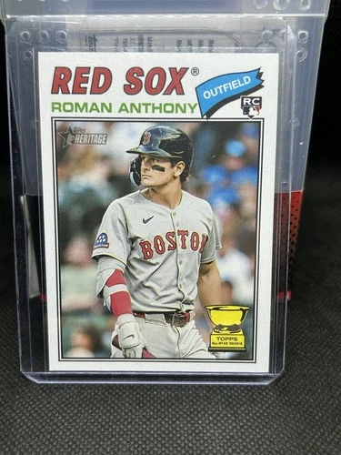 2026 Topps Heritage Red Sox Roman Anthony Base Rookie Card #86 RC
