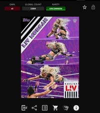 DIGITAL Topps WWE Slam 25 - ASCENDANCY Purple Base - LIV MORGAN