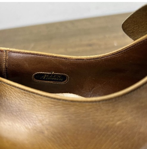 Allen Edmonds Dress Shoes Men 9 Walnut Brown Leather Single Monk Strap Plymouth - Picture 7 of 14