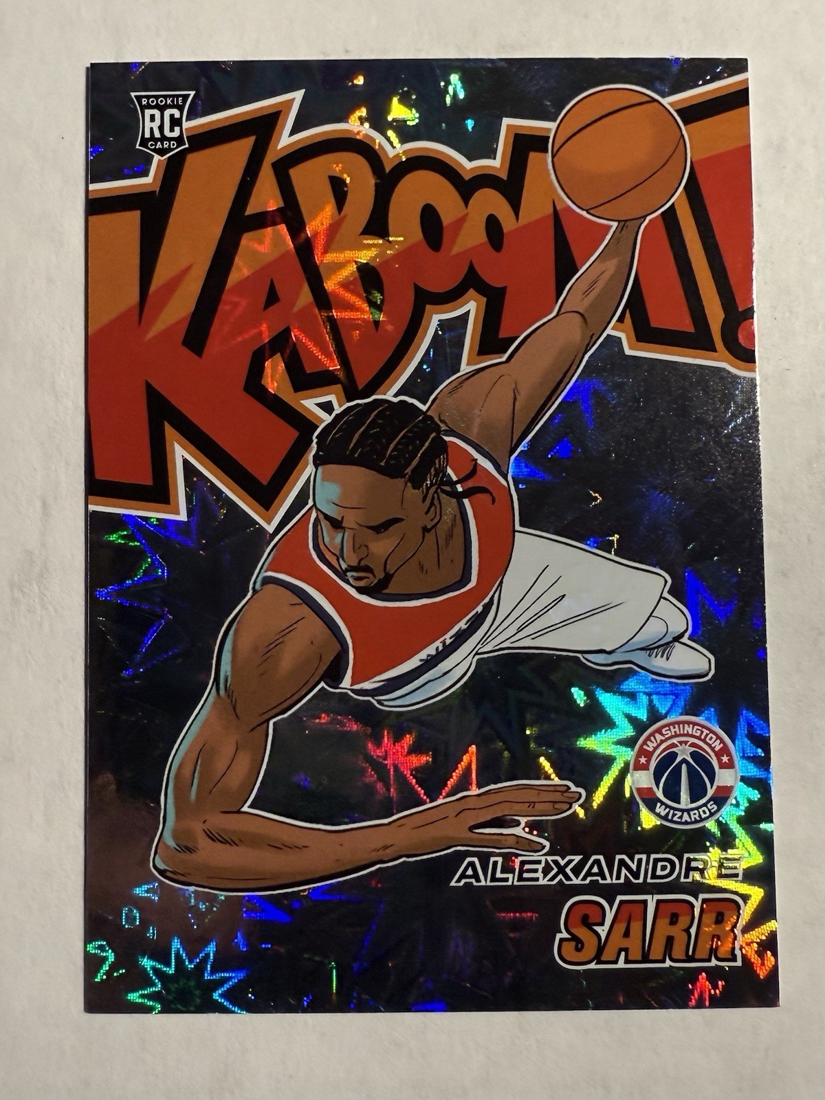 2024-25 Panini Revolution #17 Alexandre Sarr Kaboom Rc Ssp Case Hit Wizards