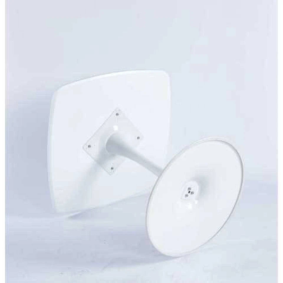 Mesa de comedor blanca de 23,62 pulgadas Foto 3 de 4