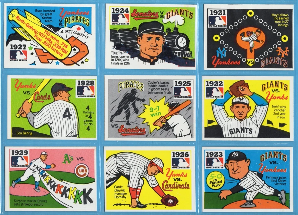 1971 Fleer Laughlin 世界系列卡全套近乎完好惊人套装! 销售价格! — 第 3/4 张图片