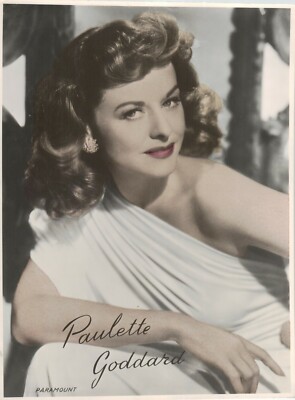 Paulette Goddard movie film star original Paramount Photo Foto CPA 18:23,5 h575