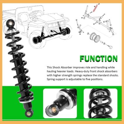 John Deere AM130448 Shock Absorber - Black, Set of 2 for