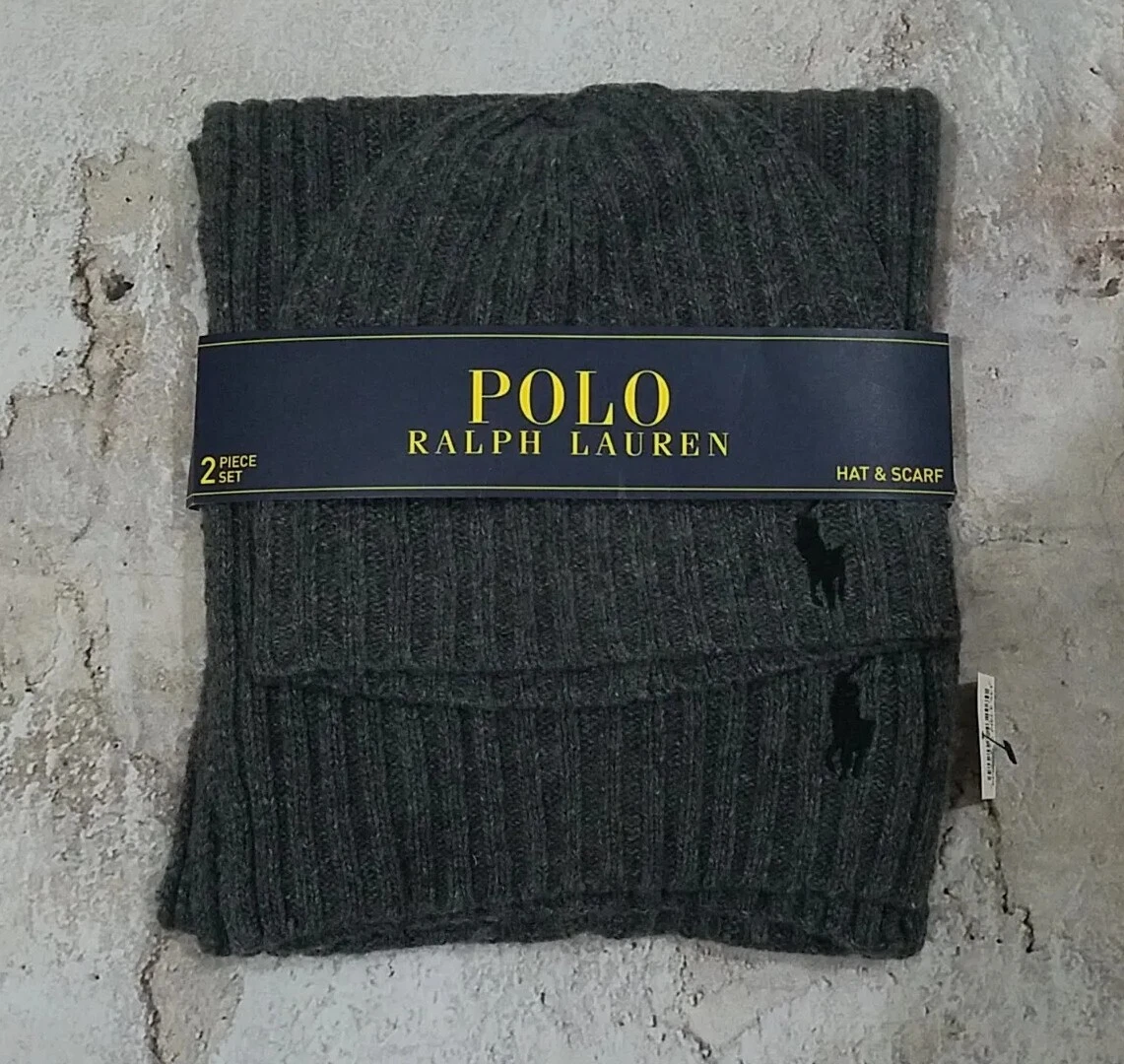 Polo hat top and scarf set
