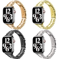 Solid Stainless Steel Metal Strap for iWatch Ultra Series 9 8 7 6 SE 5 4 3 2 1