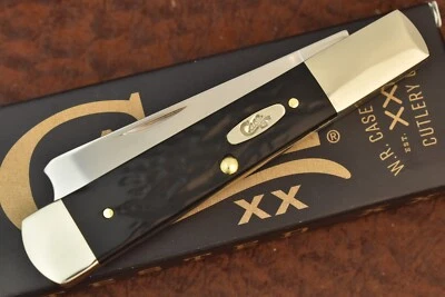 CASE XX USA ROUGH BLACK DELRIN ONE ARM MAN RAZOR KNIFE 2024 61005 RAZ SS NICE