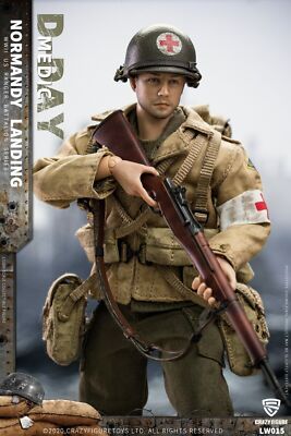 Crazy Figure LW015 WWII U.S. Rangers On D-Day Medic 1/12 ACTION