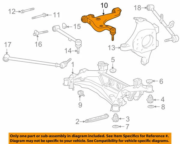 48790-59065 Toyota Arm assy, upper control, rear lh 4879059065  