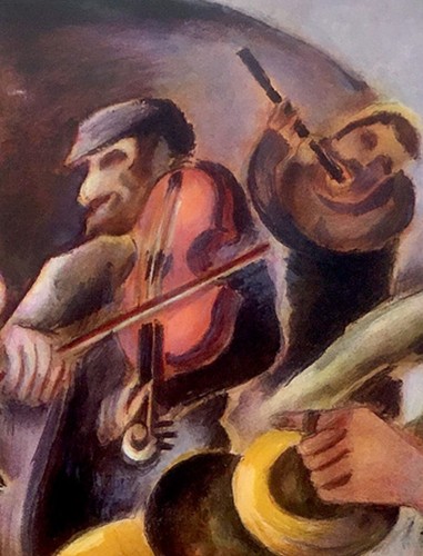 LITOGRAFÍA 1932 Firmada Rusa Ryback Judía Vanguardia Shtetl KLEZMER Judaica - Imagen 6 de 14