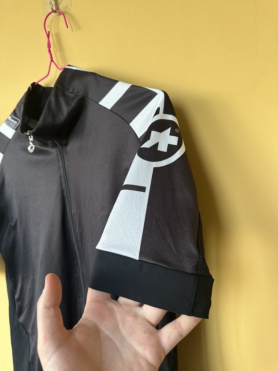 Assos SS 100 Cento aero Mens Black White Short Sleeve Cycling