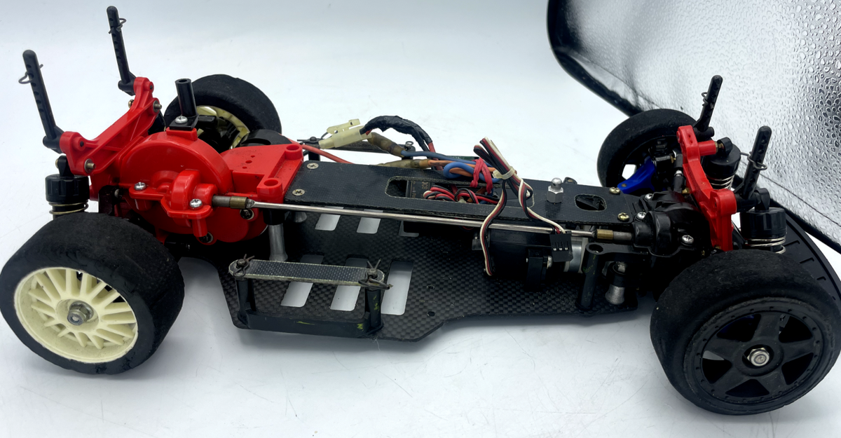 For parts TAMIYA TA-02 TA02 carbon chassis with motor and