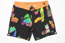 Roark Men's Passage 17" Tahiti Treat Board Shorts Swim Black RB449