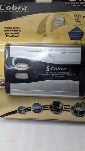 New Cobra CPI 880 800 Watt Power Inverter with USB Port Dual AC Outlets Sealed - Picture 5 of 8