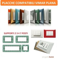 Placche Placca compatibile Vimar Plana 2 3 4 7 Posti / Moduli Vari Colori