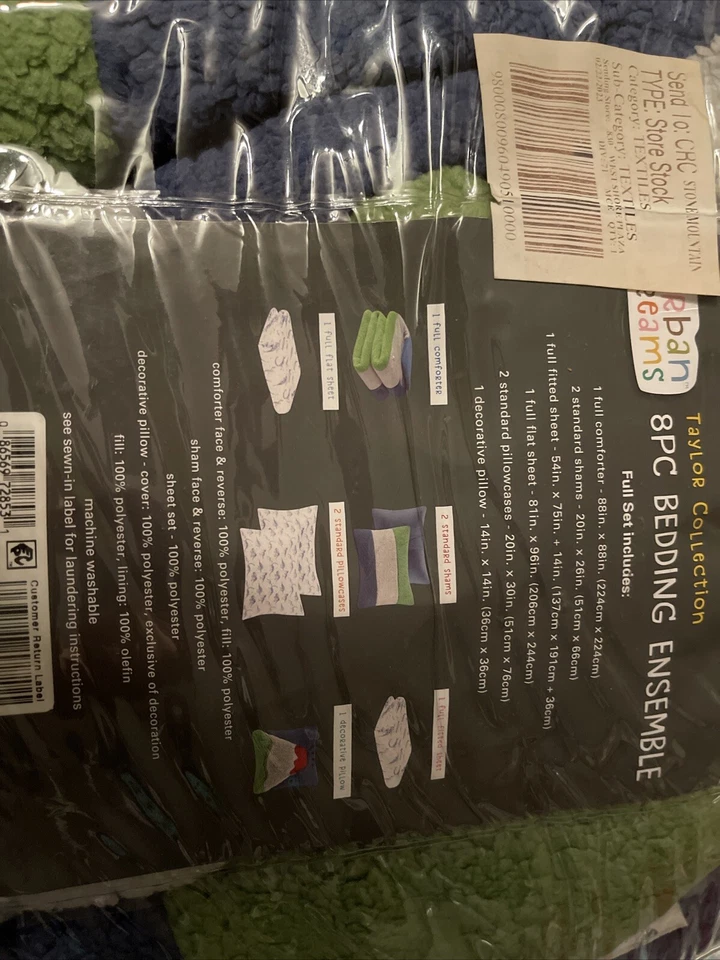 Urban Dreams Taylor Colorblocked Sherpa 8-Pc. Full Comforter Set - Image 3 of 3