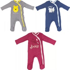Disney Baby Strampler Schlafanzug Winnie Pooh Bambi Dumbo Body Overall
