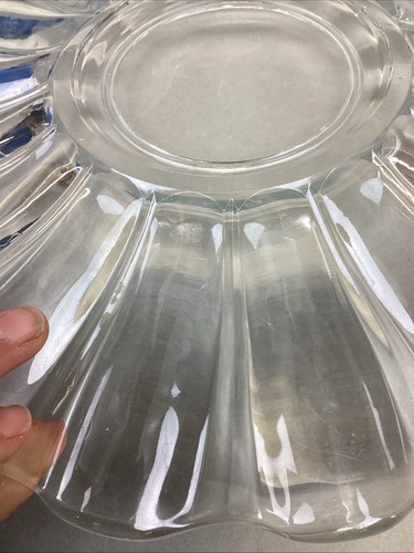 Set Of 3 Decorative Glass Serving Platters Trays Plates - Vintage - Picture 19 of 24