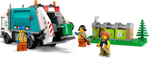 LEGO 60386 City Recycling Truck Garbage Rubbish Bins Retired Building Toy Set 5+ - Picture 5 of 8
