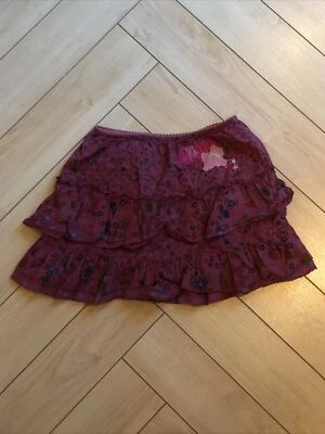 Chipie * Boho Stufen Rock k. Kleid * Gr 98 4 an 102 104 110 * Hund pink * so miu - Bild 1 von 4