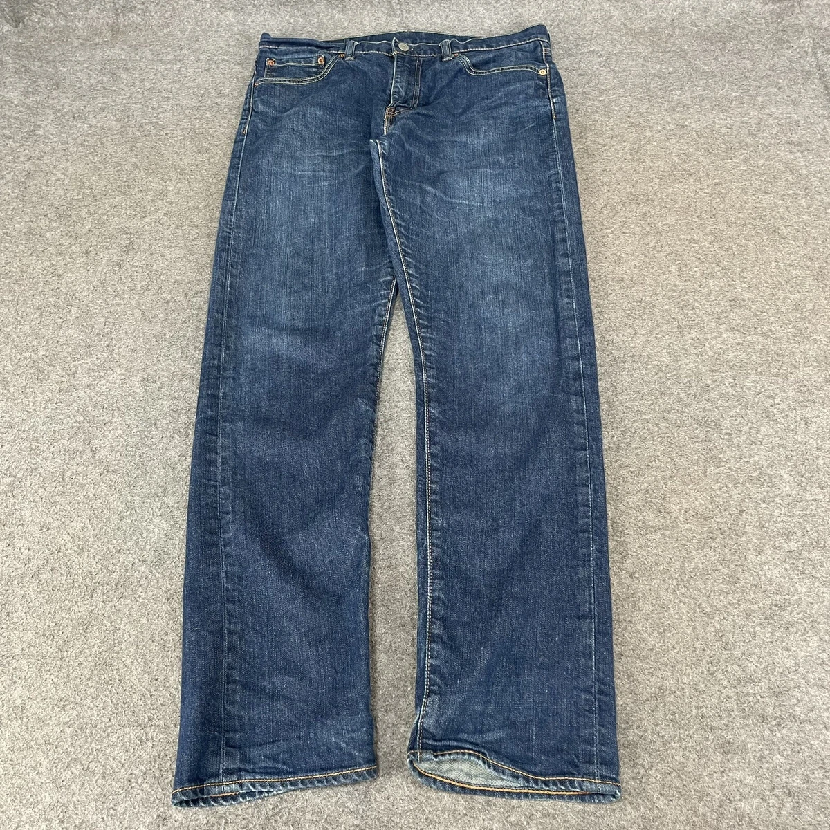LEVIS 508 Mens 32 Jeans Blue Slim Straight Stretch W32 L32 18314