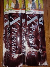 X-pression Xpression Expression 82" 165g Ultra Braiding Hair 10 packs color 118