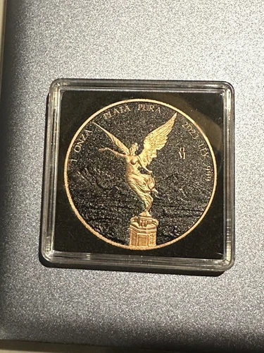 2023 Mexico Libertad Rose Gilded Halo 1 Oz Silver Coin