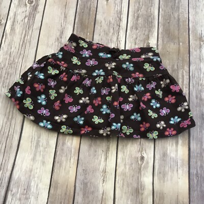 Toddler Girl Jumping Bean Brown Butterfly Skirt 24 Months