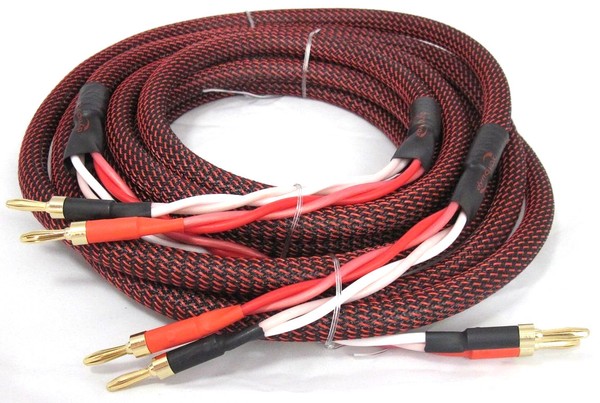 Paar (2X) 5 M Premium Lautsprecherkabel-Set Dynavox Ofc Geschirmt Perfect Sound-image