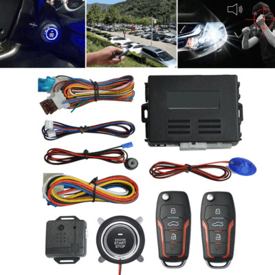 Car SUV Keyless Entry Engine Start Alarm System Push Button Remote Starter Stop