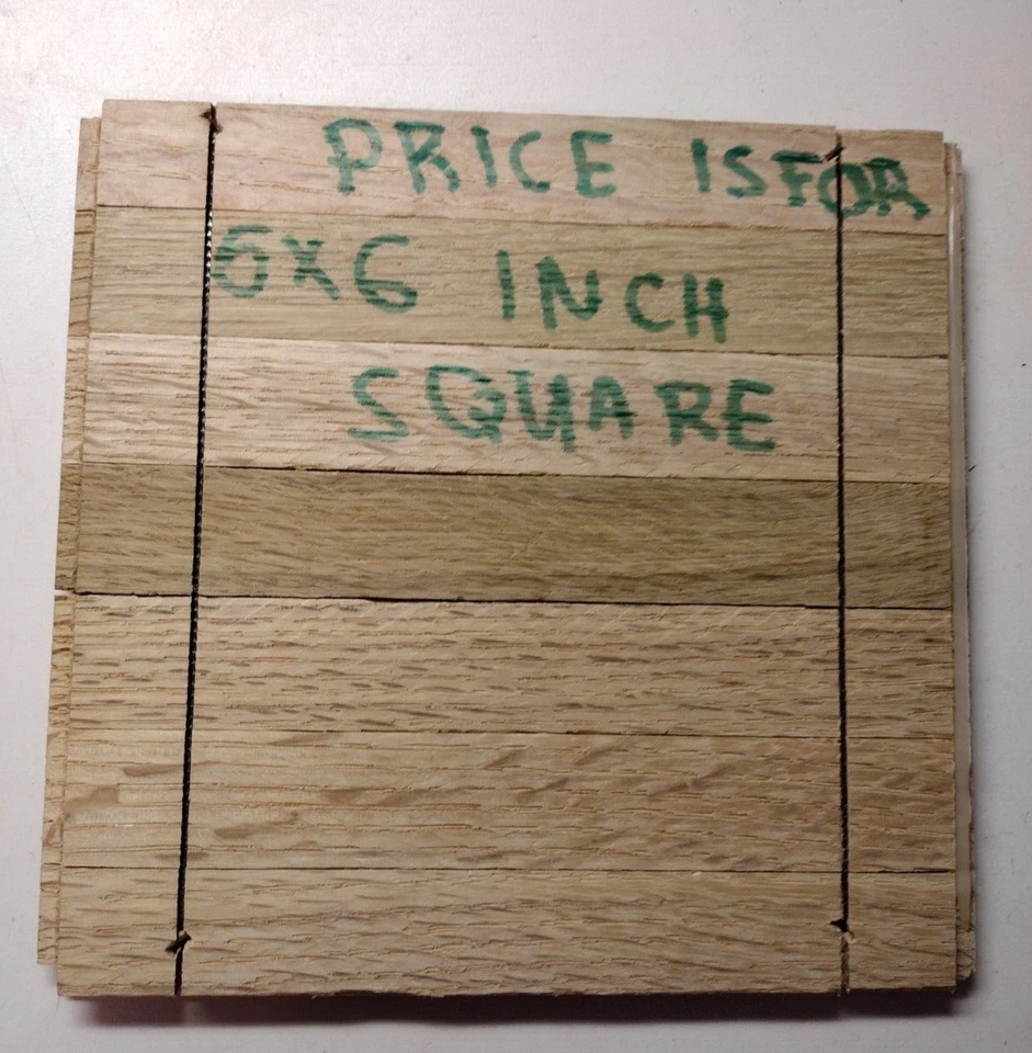 1 Azulejo Parquet Hartco 6x6" Roble Desierto Natural Color Estándar 7 Dedos Tira De Colección Foto 4 de 4