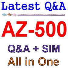 MS Best Exam Practice Material for AZ-500 Exam Q A SIM