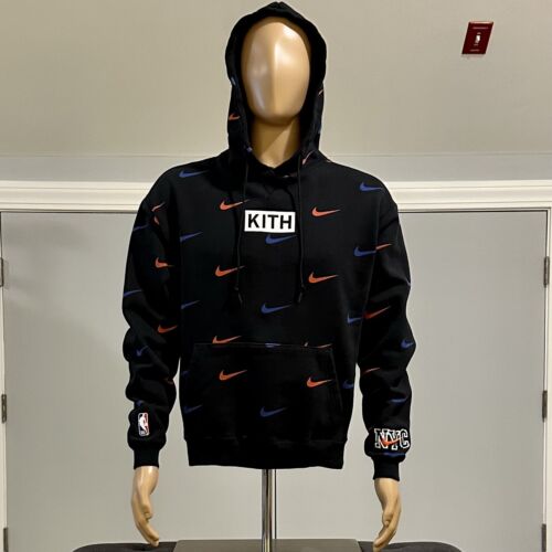  Nike Kith & Nike For New York Knicks Aop Hoodie Mens Size-  X-Large White : Sports & Outdoors