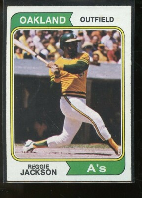 1974 TOPPS #130 REGGIE JACKSON A'S EXMINT E013524