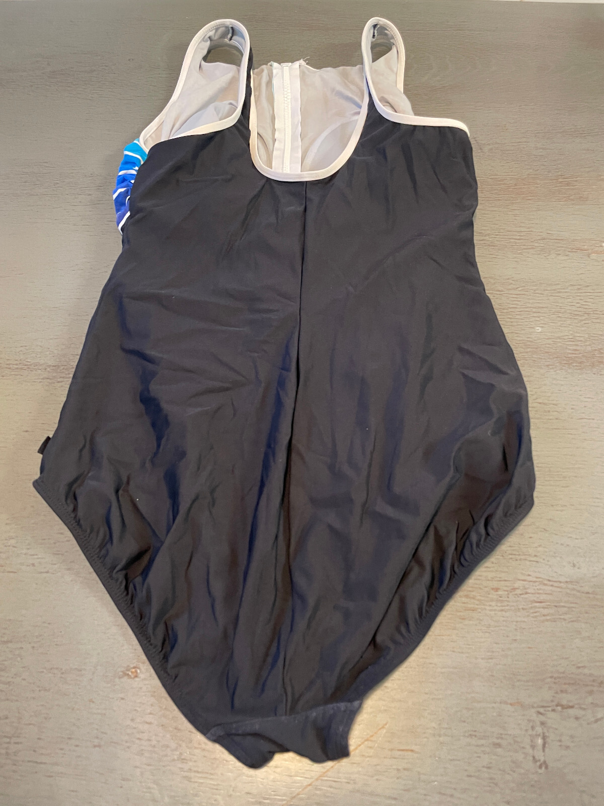 black blue REEBOK one piece swimsuit bikini size 18 eBay