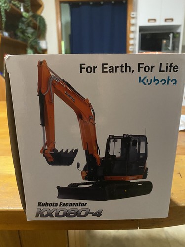 Kubota Excavator Kx080-4 1:24 Die Cast Model Display New - Picture 4 of 7