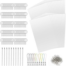 Mkitnvy Schrumpffolie Set 245 Stück, Schrumpffolie zum Basteln,Inklusive A4 